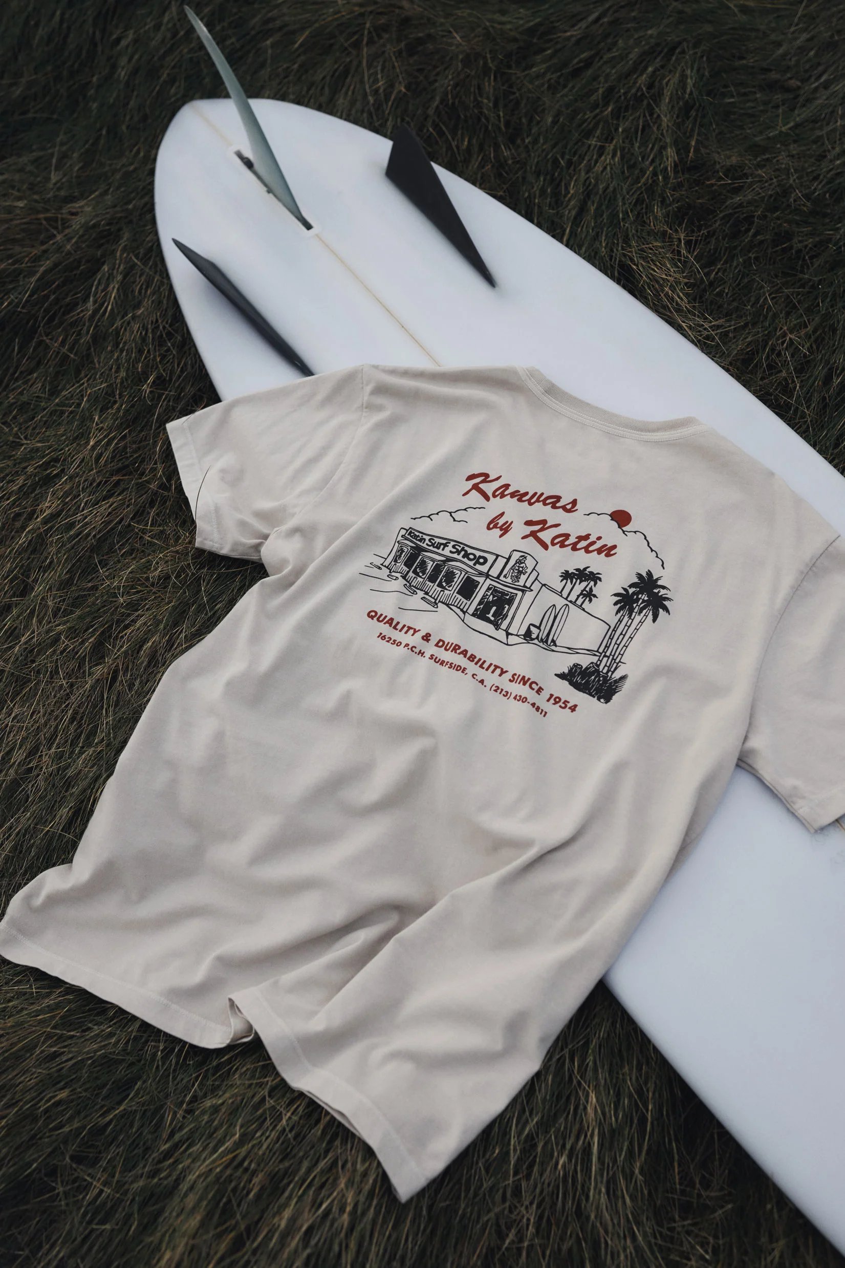 Birch 4 Camiseta Katin PCH Tee hombre algodón orgánico con gráfico vintage inspirado en cajas de fósforos