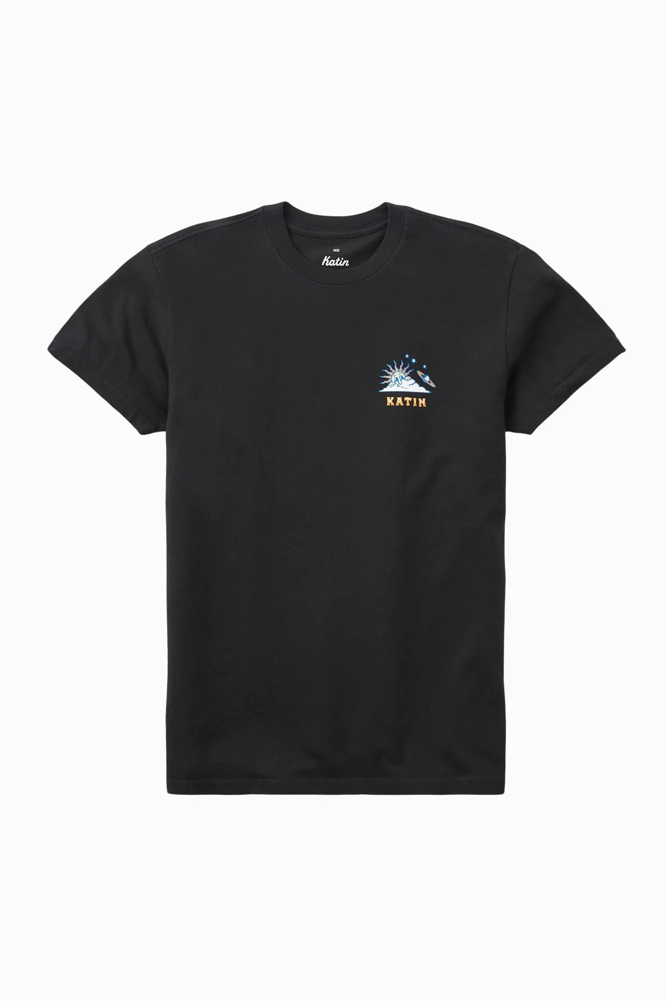 Black 1 Camiseta Katin Nimbus Tee hombre algodón orgánico teñida y lavada estilo casual