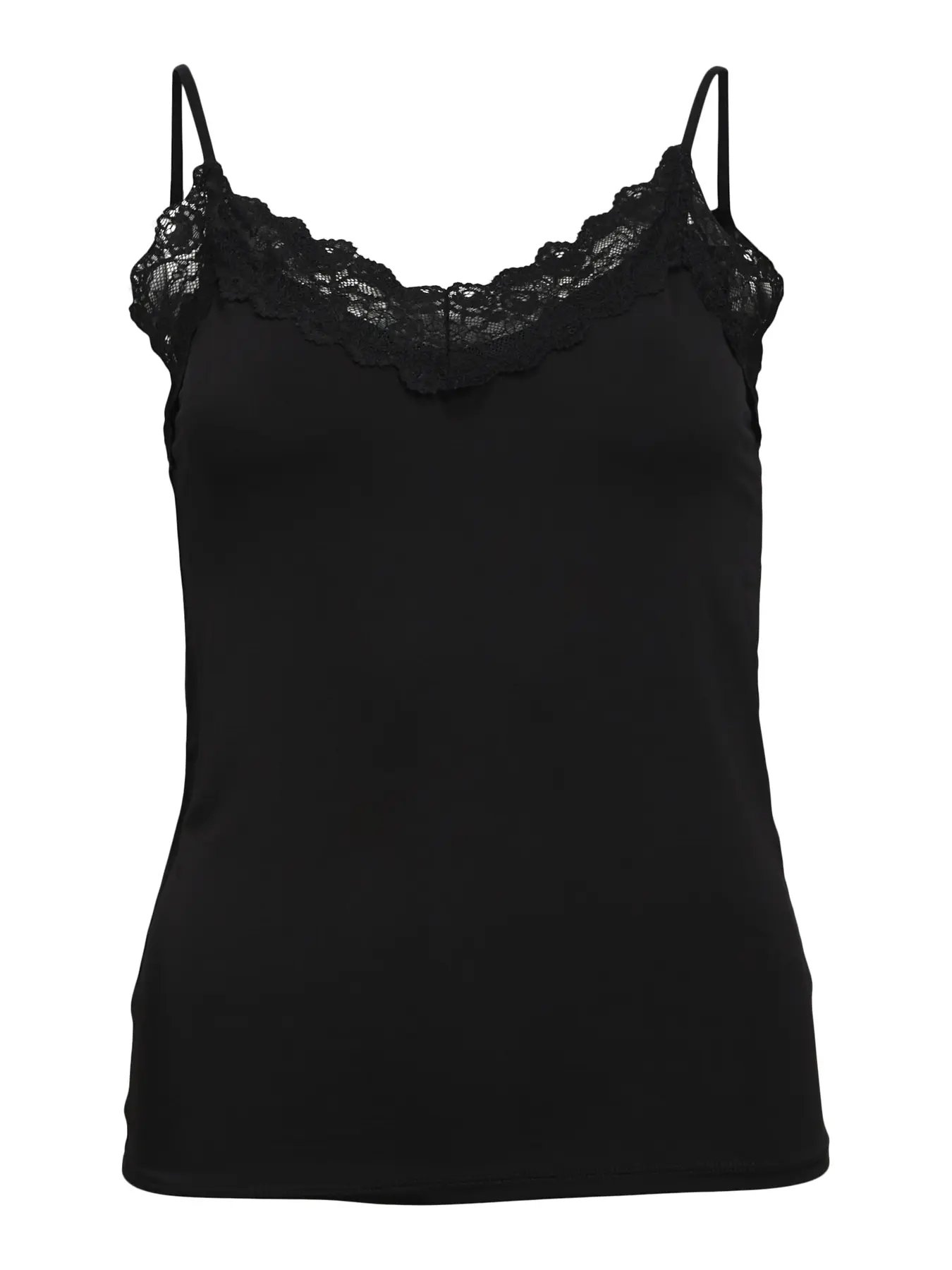 Black 1 Top elástico mujer escote en V