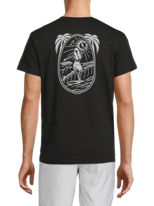 Camiseta Katin Laka Tee hombre algodón orgánico con gráfico en espalda y logo en pecho