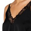 Black 4 Top satén mujer loose fit tirantes ajustables escote en V