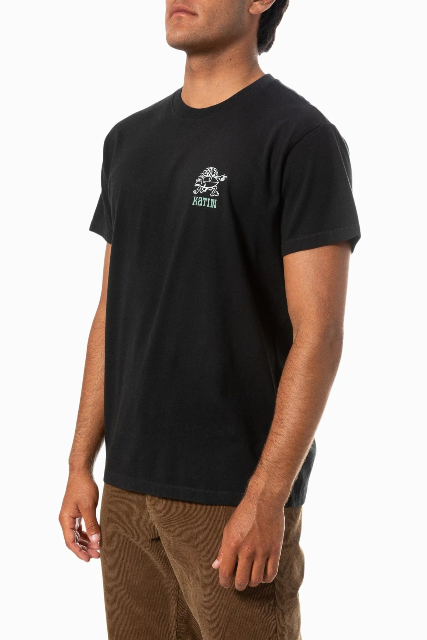 Black 4 Camiseta Katin Dash Tee hombre algodón orgánico