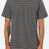 Black Wash 2 camiseta de rayas hombre Finley Pocket Tee algodón Katin