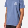 Blue Dye 3 Camiseta Katin Locals Tee hombre algodón orgánico con teñido personalizado y estilo surf