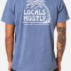 Blue Dye 4 Camiseta Katin Locals Tee hombre algodón orgánico con teñido personalizado y estilo surf
