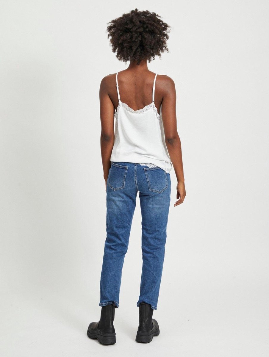 Cloud Dancer (White) 3 Top VILA mujer encaje escote en V