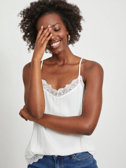 Top VILA mujer encaje escote en V