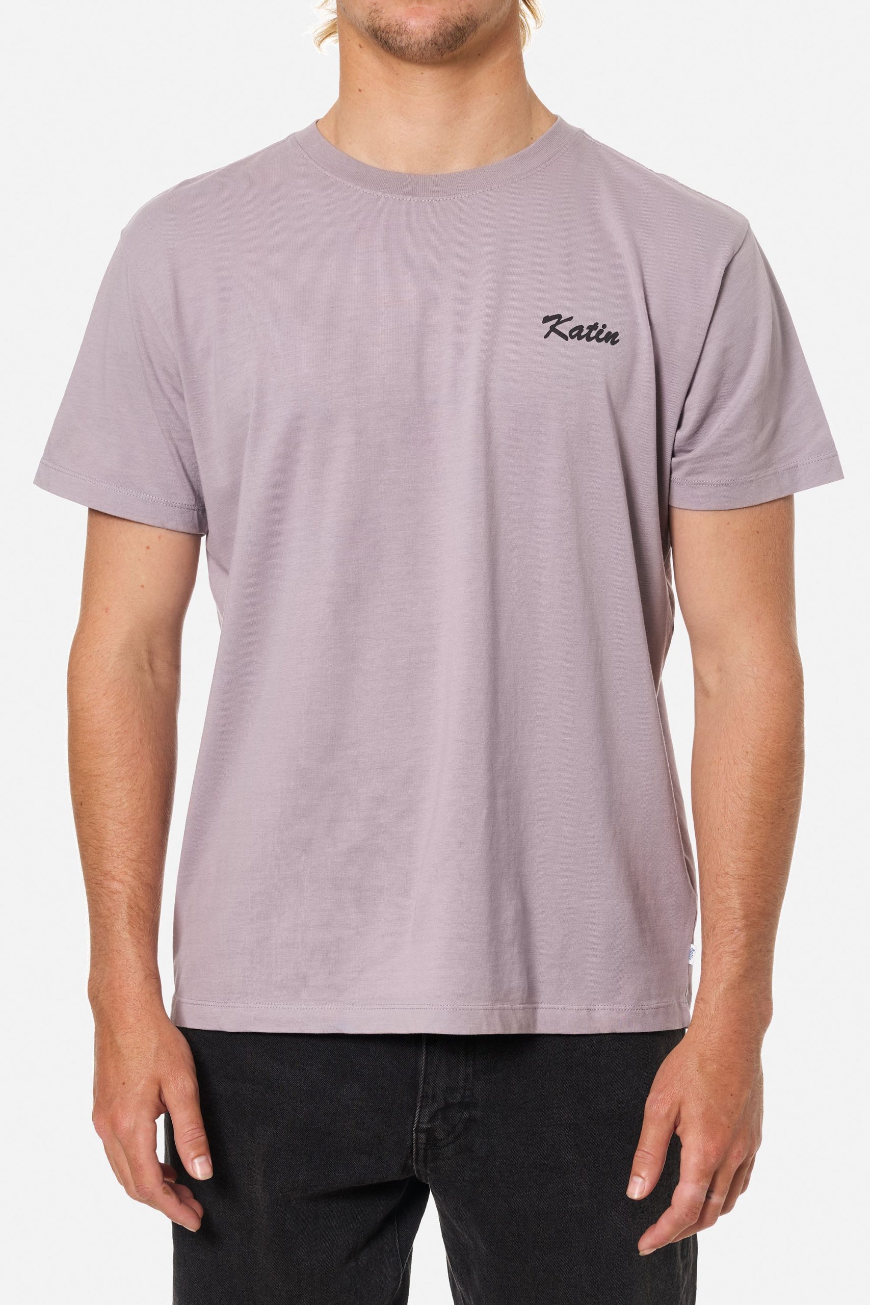 Lavender 2 Camiseta Katin Shallows Tee de algodón orgánico para hombre con gráfico ilustrado vintage