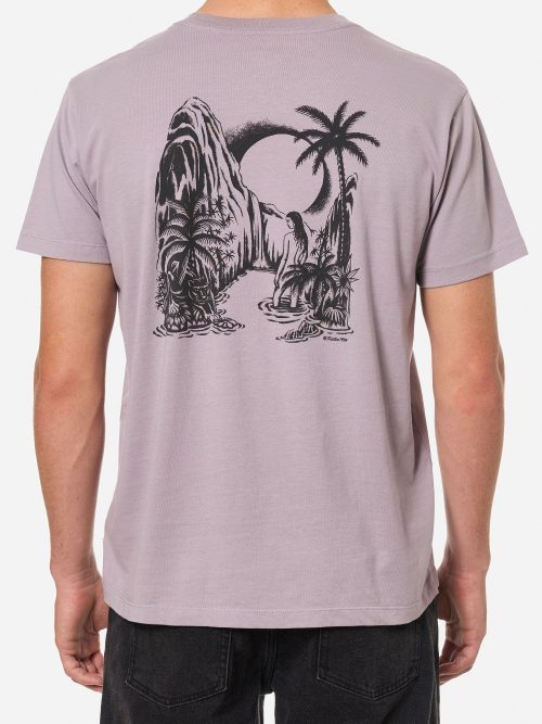 Camiseta Katin Shallows Tee de algodón orgánico para hombre con gráfico ilustrado vintage