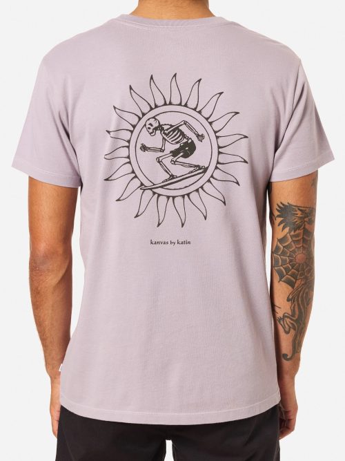 Camiseta Katin Scortch Tee hombre algodón orgánico con diseño gráfico inspirado en el arte psicodélico