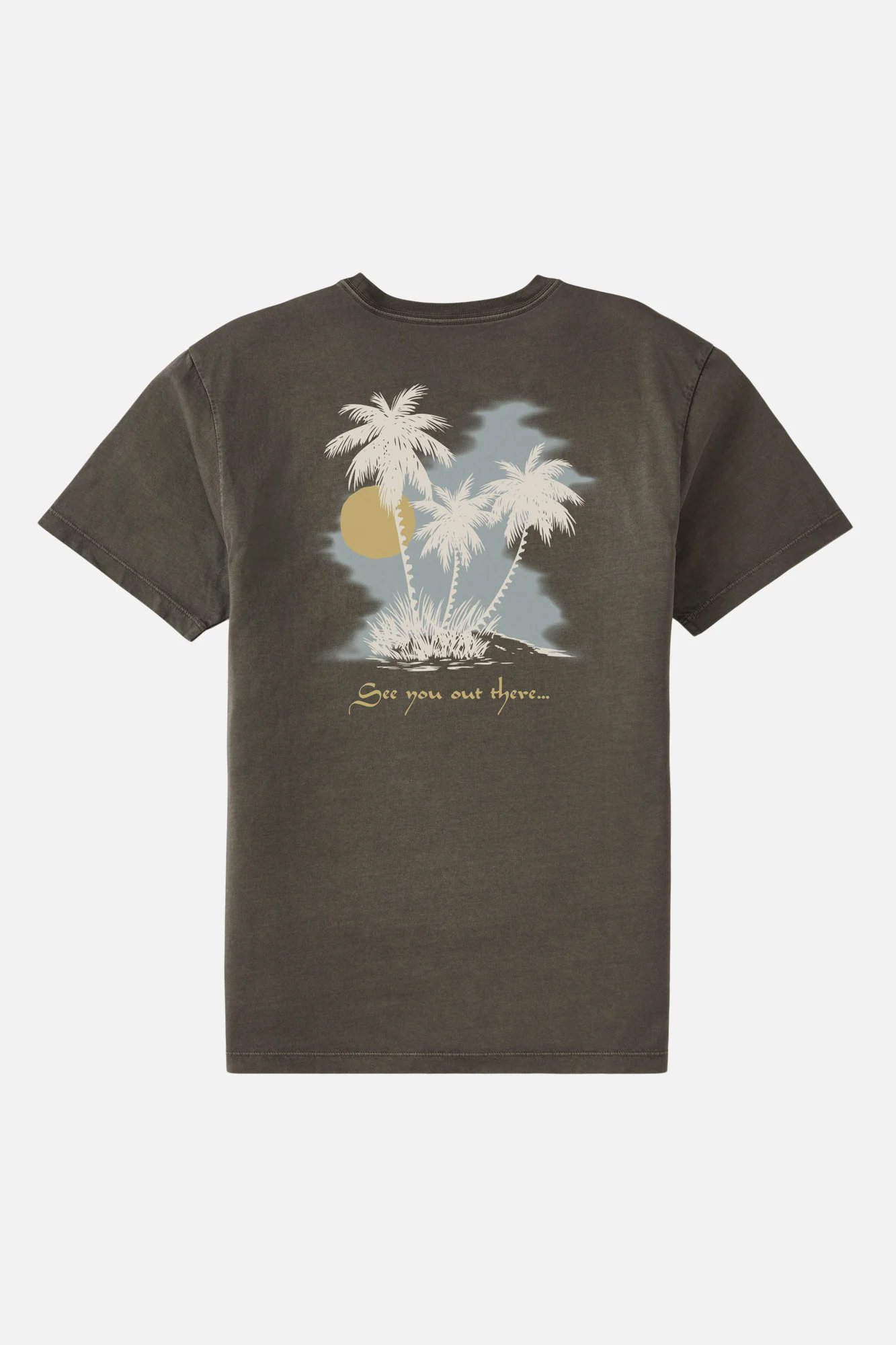 Lead 1 Camiseta Katin Oasis Tee hombre algodón orgánico teñida y lavada estilo surf vintage