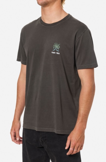 Lead 4 Camiseta Katin Scavenge Tee hombre algodón orgánico con estampado artístico inspirado en grabados en madera