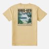 Mustard 1 Camiseta Katin Porto Tee hombre algodón orgánico con diseño surf vintage