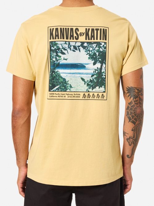 Camiseta Katin Porto Tee hombre algodón orgánico con diseño surf vintage