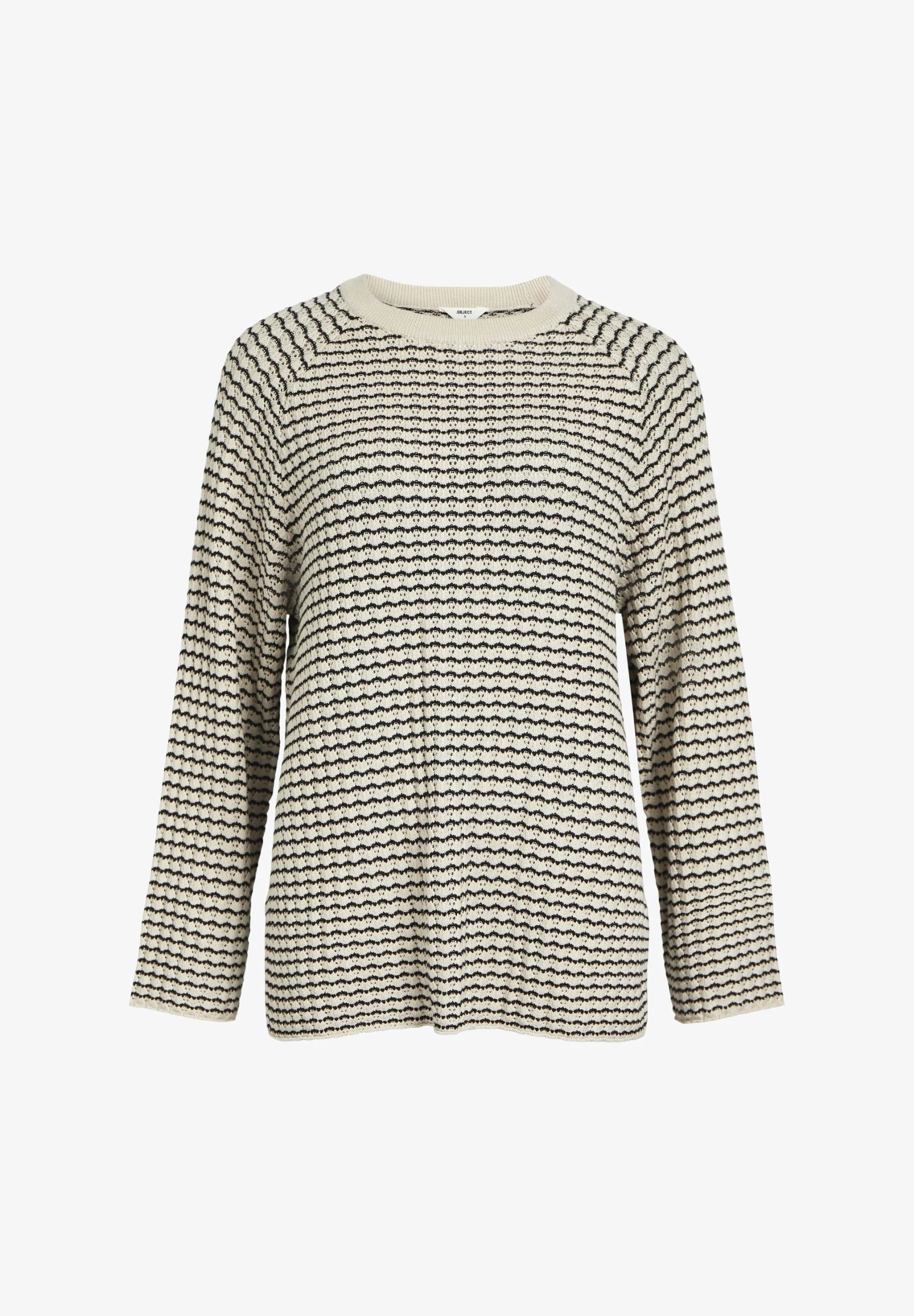 Sandshell - Black 1 Jersey mujer manga larga cuello redondo OBJECT