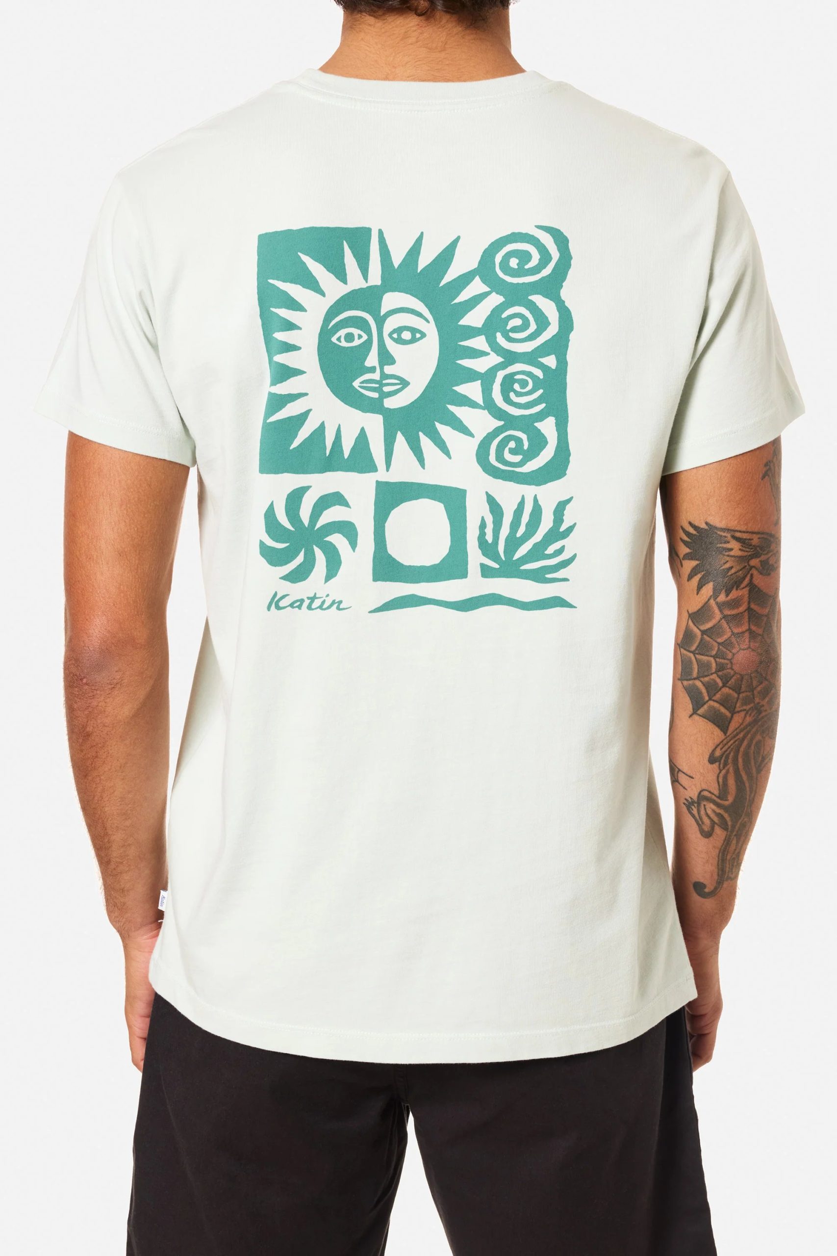 Sea Foam (Cloud) 4 Camiseta Katin Relic Tee hombre algodón orgánico con diseño solar vintage