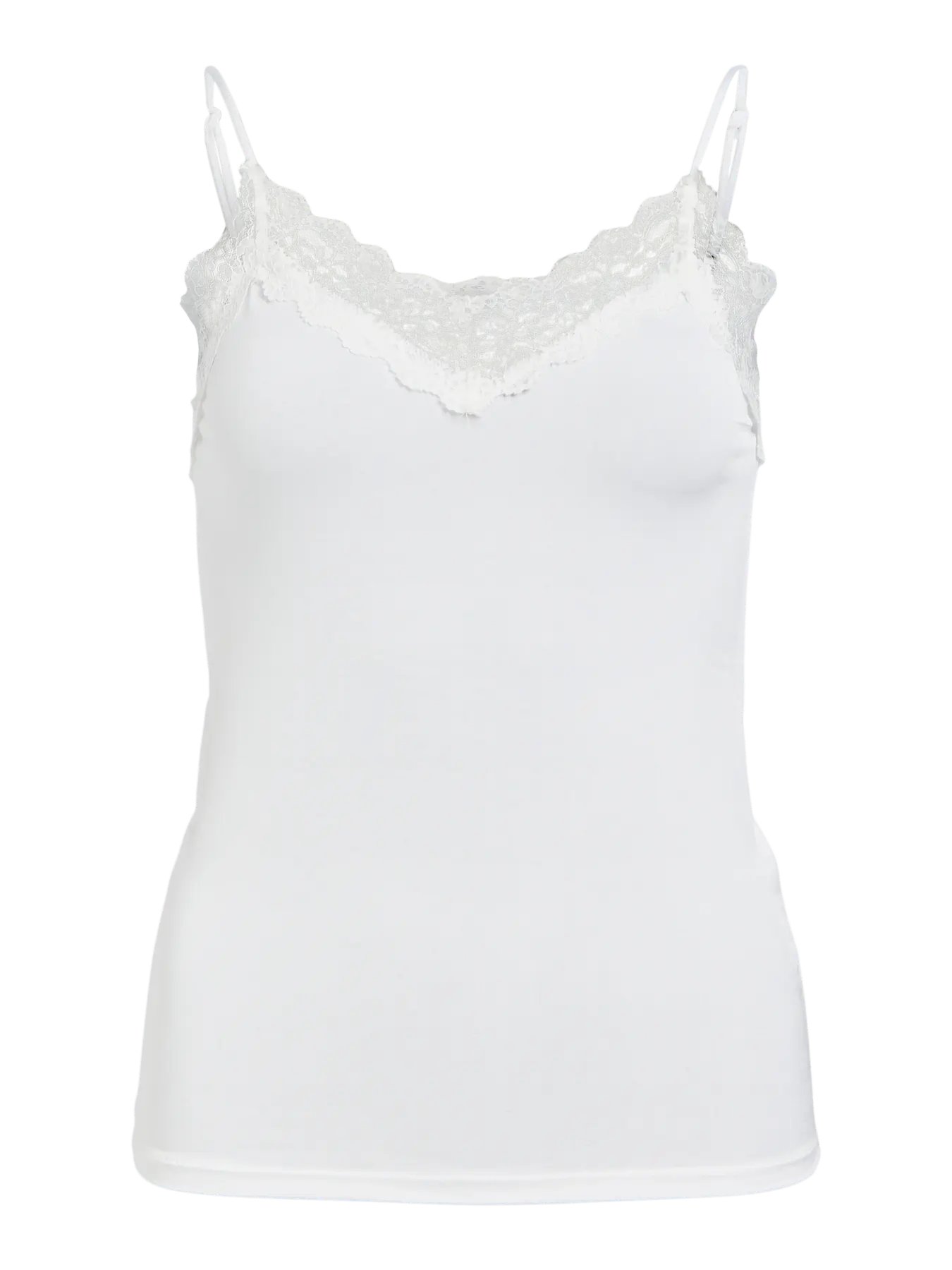 White 1 Top elástico mujer escote en V