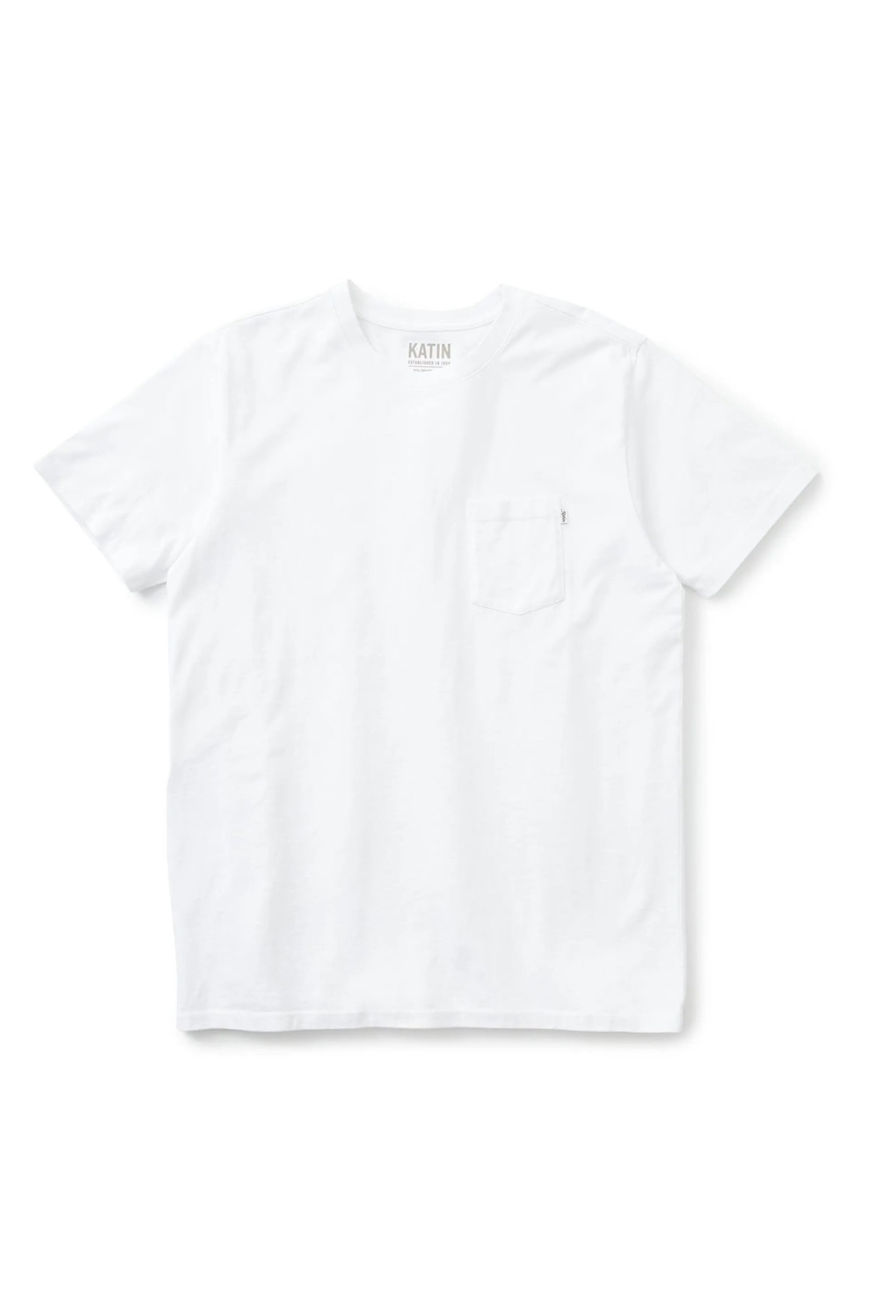 White 1 Camiseta Katin Base Tee hombre algodón orgánico