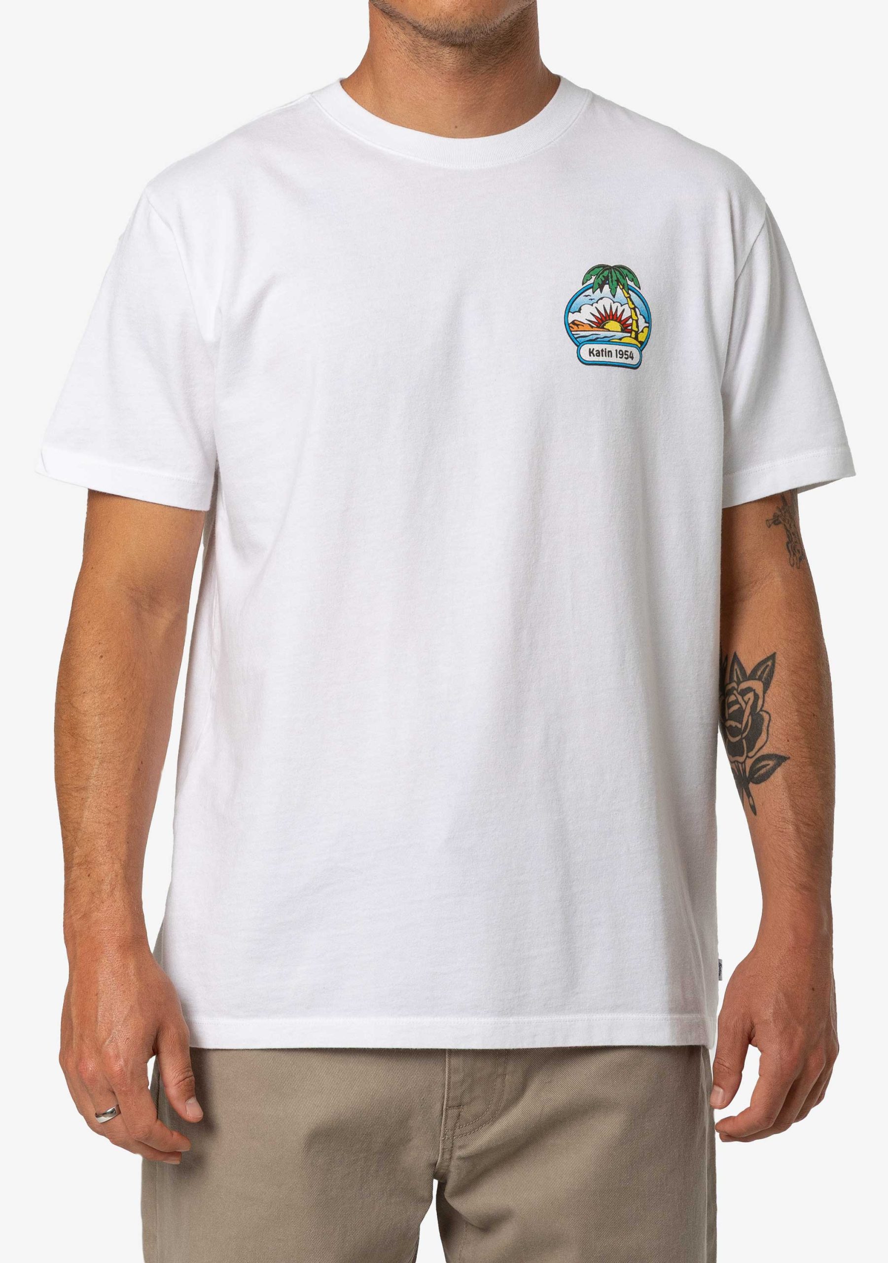 White 2 Camiseta Katin Chillin' Tee hombre algodón orgánico
