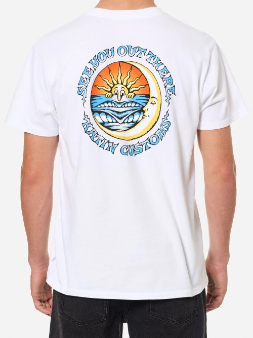 Camiseta Katin Luna Tee hombre algodón orgánico con diseño gráfico setentero