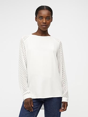 Camiseta mujer manga larga con mangas transparentes