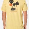 Yellow 4 Camiseta Katin Oasis Tee hombre algodón orgánico teñida y lavada estilo surf vintage