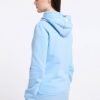 Azul Atenuado 3 Chaqueta sudadera mujer NESKIA ZIP Ragwear con capucha alta y bolsillos