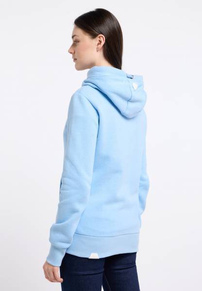 Azul Atenuado 3 Chaqueta sudadera mujer NESKIA ZIP Ragwear con capucha alta y bolsillos