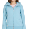Azul Claro Chaqueta sudadera mujer NESKIA ZIP Ragwear con capucha alta y bolsillos