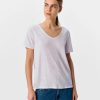 Blanco 2 Camiseta mujer THEA cuello en V VILA