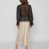 Viellete HW Midi Skirt Champagne