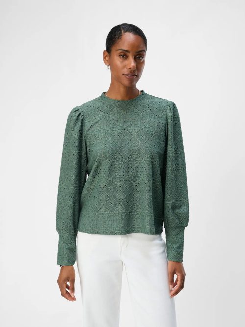 Object Objfeodora L/S Top Dark Forest