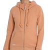 Dusty Orange Chaqueta sudadera mujer NESKIA ZIP Ragwear con capucha alta y bolsillos