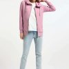 Dusty Pink 1 Chaqueta sudadera mujer NESKIA ZIP Ragwear con capucha alta y bolsillos