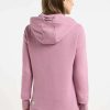 Dusty Pink 3 Chaqueta sudadera mujer NESKIA ZIP Ragwear con capucha alta y bolsillos