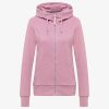Dusty Pink 5 Chaqueta sudadera mujer NESKIA ZIP Ragwear con capucha alta y bolsillos