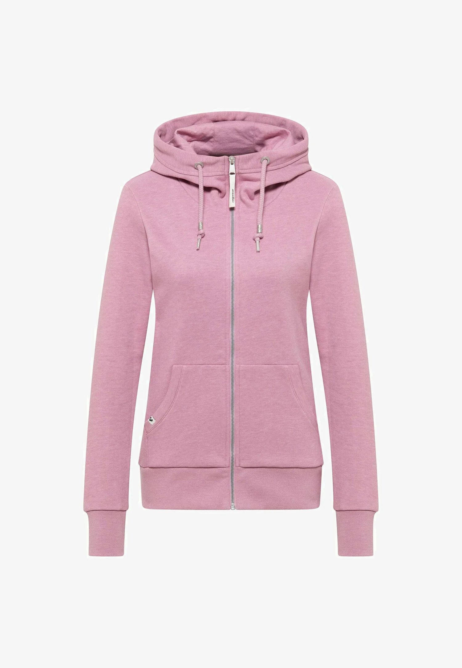 Dusty Pink 5 Chaqueta sudadera mujer NESKIA ZIP Ragwear con capucha alta y bolsillos