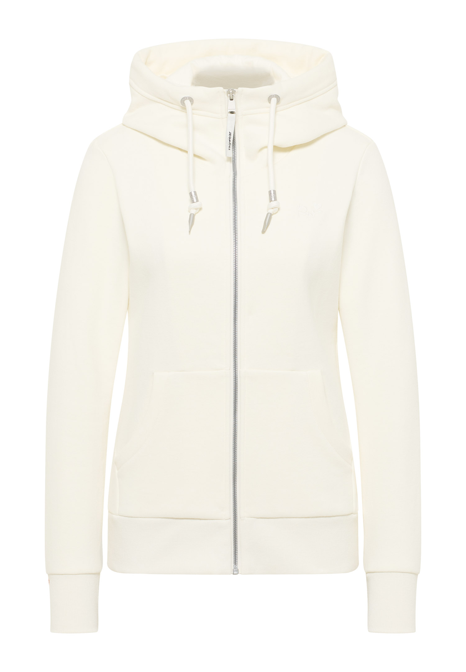 Ivory 5 Chaqueta sudadera mujer NESKIA ZIP Ragwear con capucha alta y bolsillos