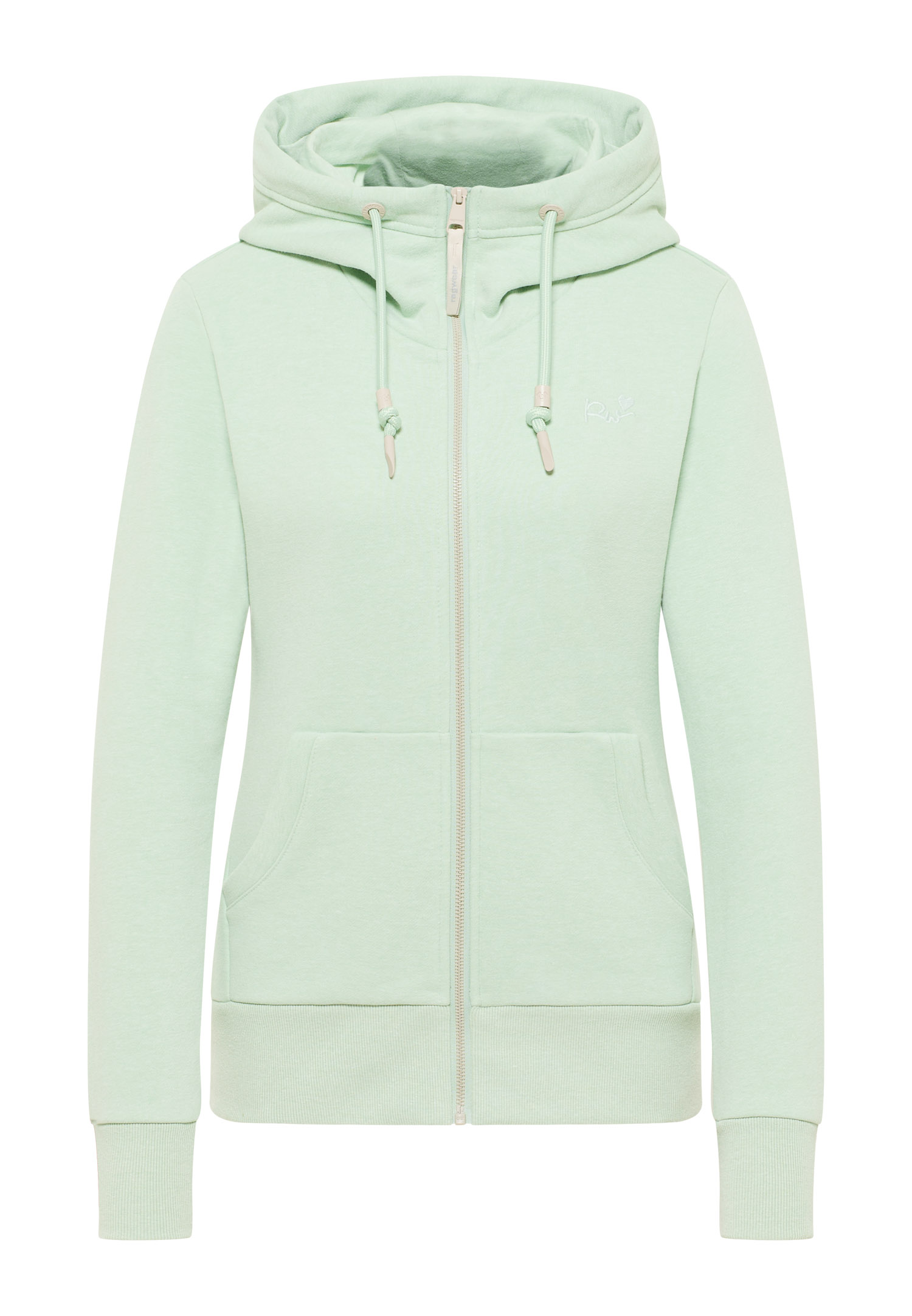 Mint 5 Chaqueta sudadera mujer NESKIA ZIP Ragwear con capucha alta y bolsillos