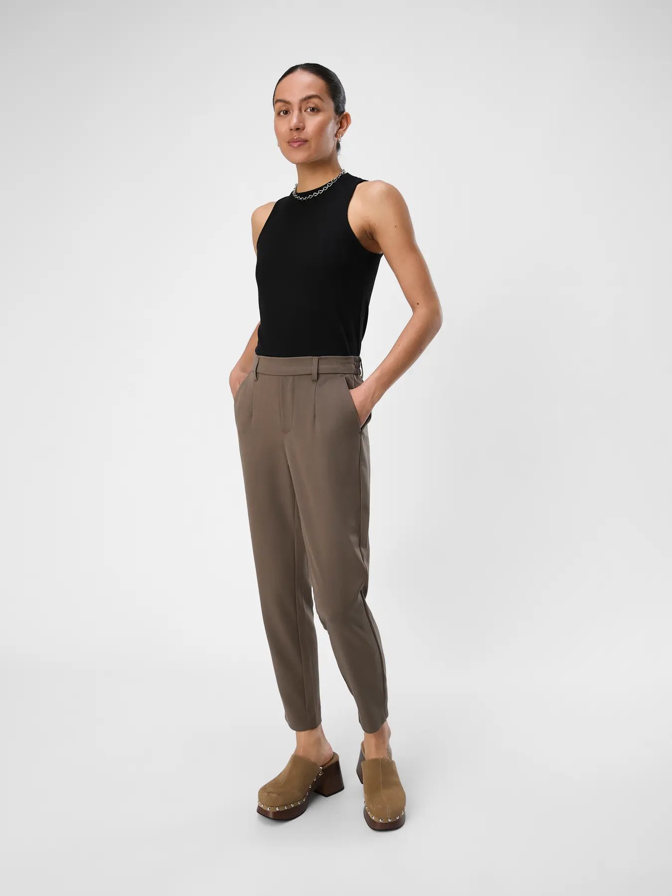 Objlisa Slim Pant Morel