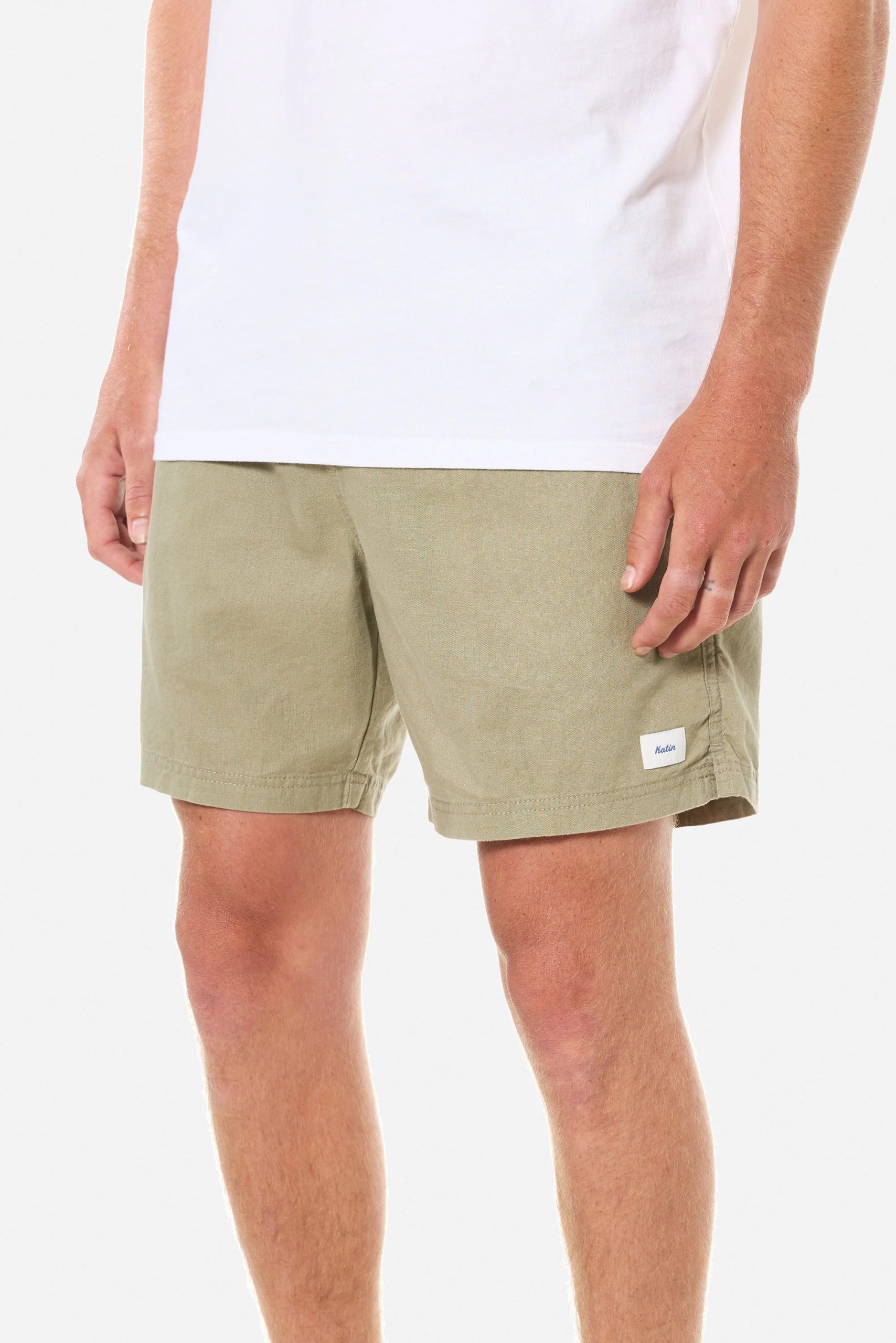 Moss 3 Pantalón corto hombre Isaiah Local Short Katin de lino y algodón