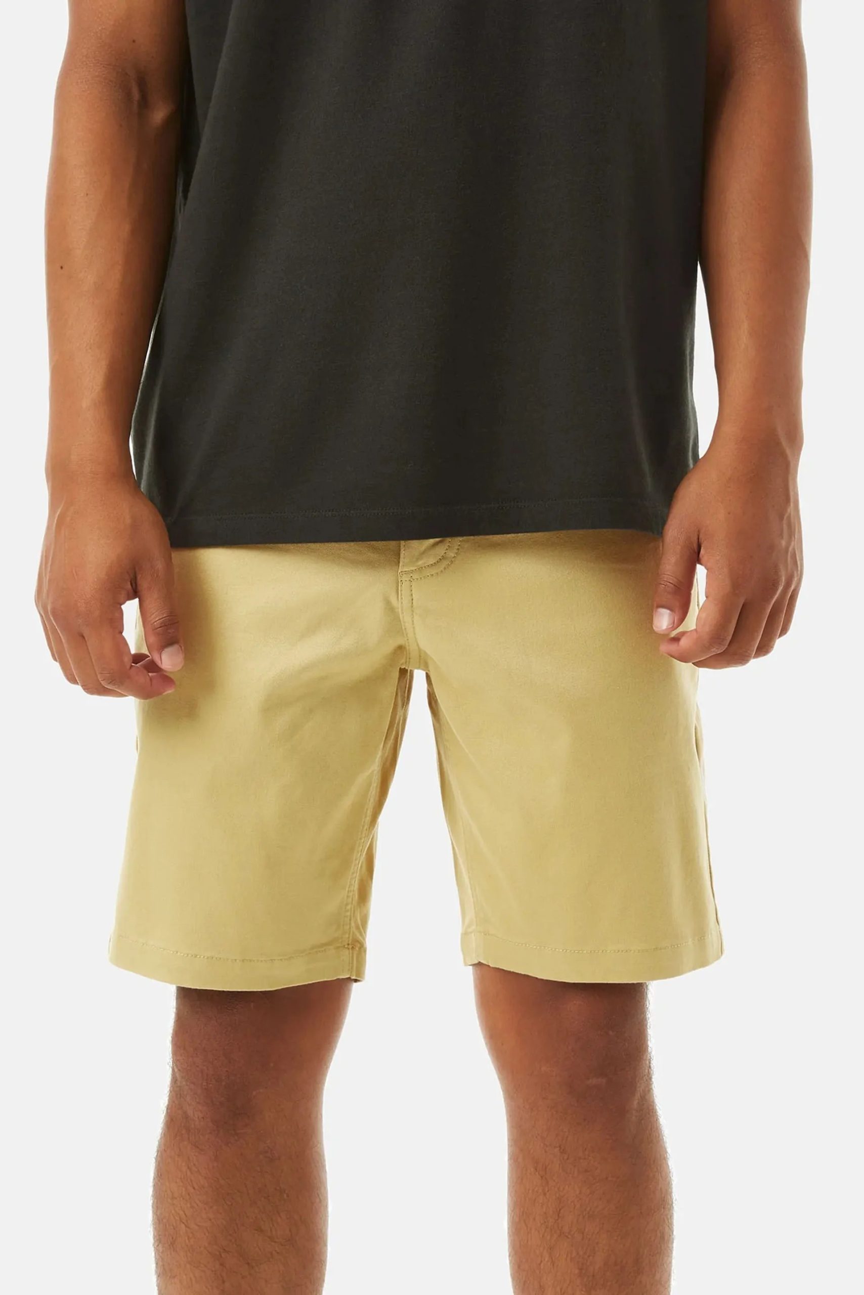 Mostaza 3 Pantalón corto hombre Cove Short Katin de estilo chino, cómodo y elástico