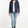 Navy 1 Chaqueta sudadera mujer NESKIA ZIP Ragwear con capucha alta y bolsillos