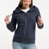 Navy 2 Chaqueta sudadera mujer NESKIA ZIP Ragwear con capucha alta y bolsillos
