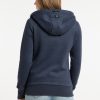 Navy 3 Chaqueta sudadera mujer NESKIA ZIP Ragwear con capucha alta y bolsillos