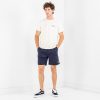 Navy 3 Pantalón corto hombre Frank Short Katin con cintura elástica y bordado gráfico