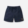 Navy 4 Pantalón corto hombre Frank Short Katin con cintura elástica y bordado gráfico
