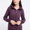 Plum 2 Chaqueta sudadera mujer NESKIA ZIP Ragwear con capucha alta y bolsillos