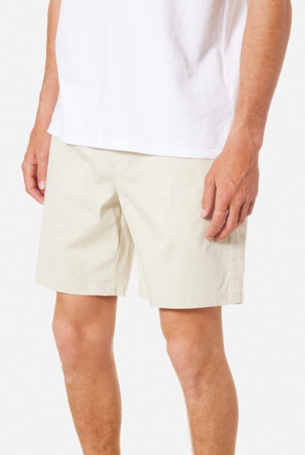 Silver Birch 7 Pantalón corto hombre Patio Short Katin con cintura elástica y cordón ajustable