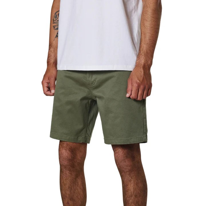 Verde Melange 4 Pantalón corto hombre Cove Short Katin de estilo chino, cómodo y elástico